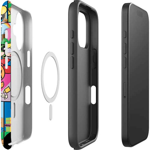 Cartoon Network Powerpuff Girls Patches iPhone 16 Plus Magsafe Impact Case